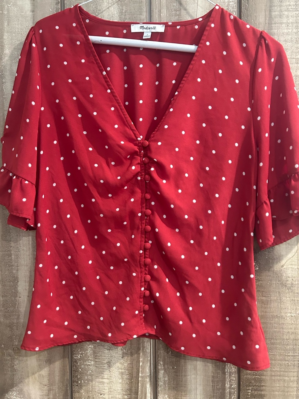 Madewell Daylight Tie-Sleeve Top in Polka
Dot, 2 - Picture 6 of 12